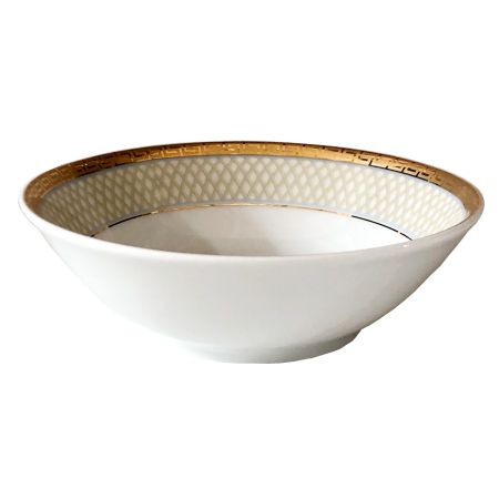 Салатник круглый Thun 1794 Louise Коричневая сетка 16 см