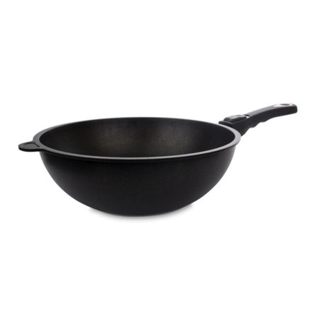 Вок AMT Gastroguss 2,2 л из литого алюминия, диаметр 28 см mijia перезаряжаемый фонарик из алюминия 20вт