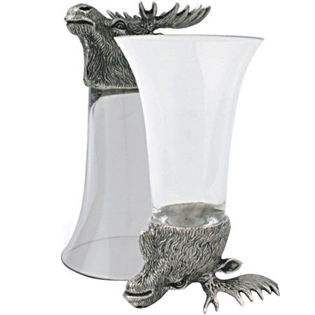 Набор рюмок Vagabond Набор рюмок голова лося 13см 4шт (V942M) 8 шт фигурки санта лося снеговика из смолы toiewy