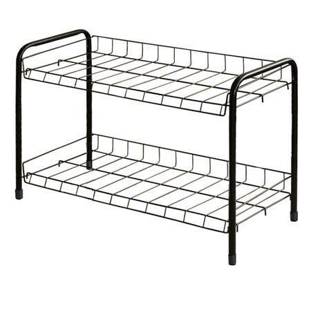 Этажерка для  обуви НИКА ЭТ3 2 полки черная 66х28х44 см