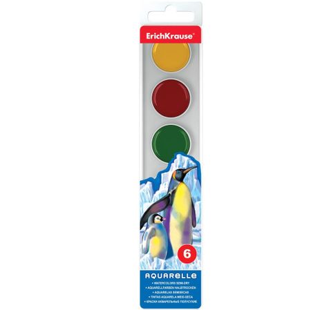 Акварель медовая Erich Krause 6 цветов