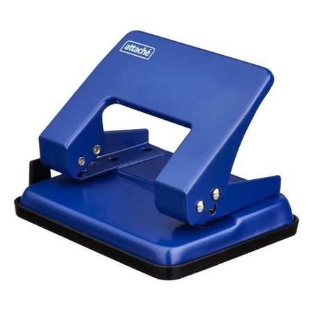 Дырокол Attache 159013 дырокол 25 листов металл эргономичный с линейкой schiller