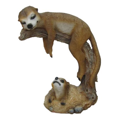 Фигура садовая Сурикат на ветке Тпк полиформ