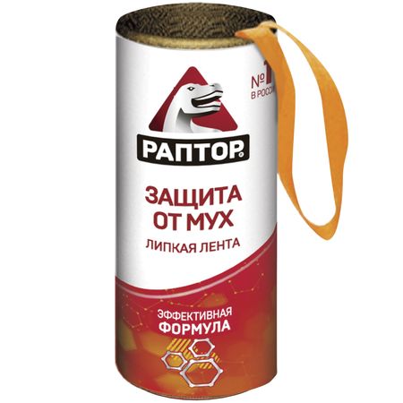 Липкая лента от мух Раптор, 1 шт
