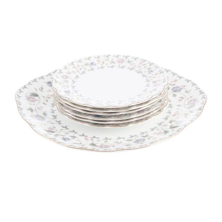 Набор для торта Hatori Санни гарден золотой 7 предметов 6 персон