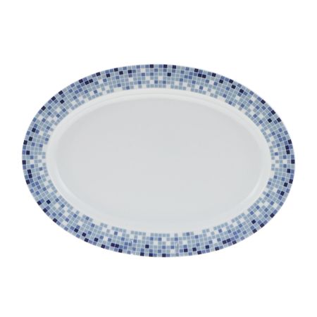 Блюдо овальное 36 см Thun1794 декор мозаика