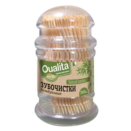 Зубочистки Qualita бамбуковые 300 шт