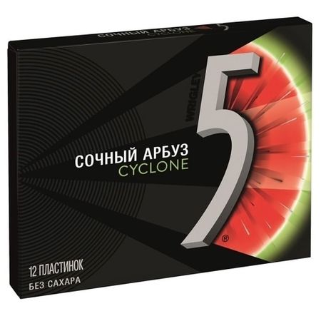 Жевательная резинка Wrigleys Five Cyclone Сочный арбуз, 31,2 г
