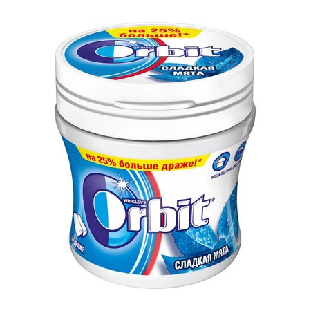 Жевательная резинка Orbit Сладкая мята, без сахара, 68 г