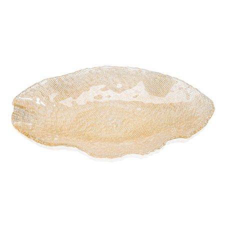 Блюдо IVV Folies овальное 50х29 см желтое золото