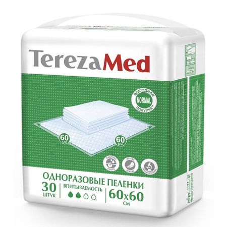 Пеленки одноразовые TerezaMed Normal 60 х 60 см 30 шт