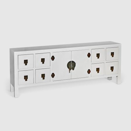 Тумба ТВ Design 130x24x50.5 см белый