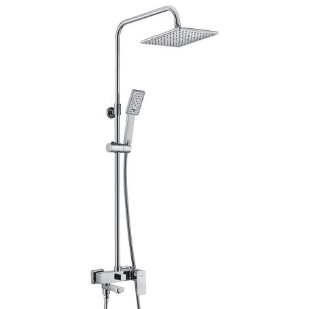 Комплект душевой Wasserkraft серебряный 20,8х55,1х115 см