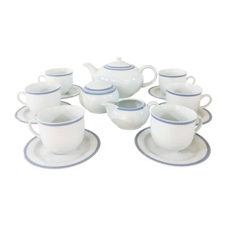 Чайный сервиз Thun 1794 Opal Голубые пластинки 17/6