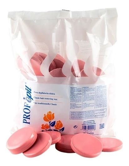 Горячий воск для депиляции в дисках Pink Warm Wax 1000г (розовый) воск для депиляции italwax воск горячий пленочный top line pink pearl гранулы