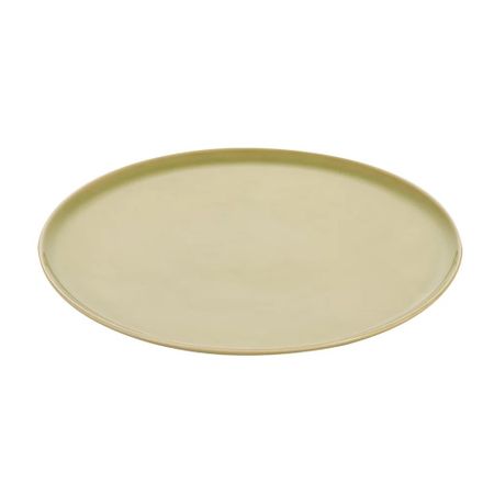 Блюдо под пиццу Башкирский фарфор Принц 320 мм фисташковый