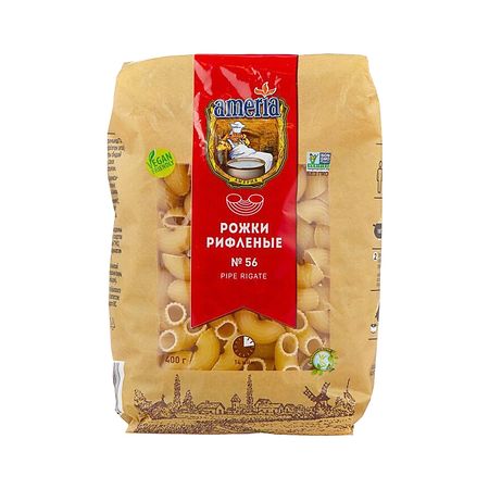 Макаронные изделия Ameria Рожки рифленые большие №056 400 г