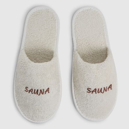 Тапочки Asil Sauna бежевые р.44