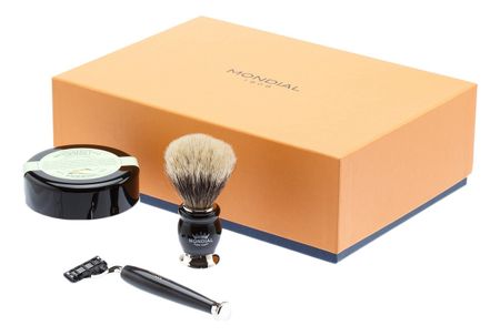 Набор GB-FIZ-BL-STK-M3-B (бритва Mach3 + помазок барсучий ворс + крем для бритья Bergamotto 150мл) барсукор барсучий жир капс 100