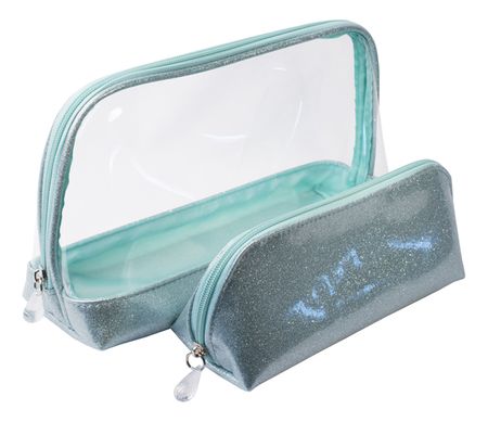 Набор косметичек Северное сияние Beauty BG-324 из 10 прозрачных лазерных голографических косметичек