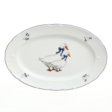 Блюдо овальное Thun 1794 Констанция Гуси 36 см
