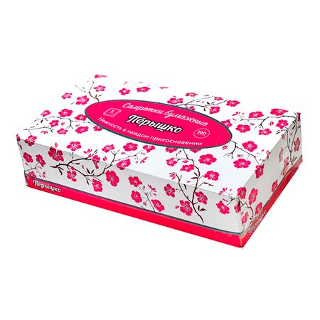 Салфетки бумажные Лилия в коробке, 2-слойные, 100 шт
