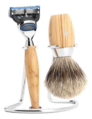 Набор Олива Modern Kosmo (помазок барсучий ворс категории Fine + бритва Fusion) барсукор барсучий жир капс 100