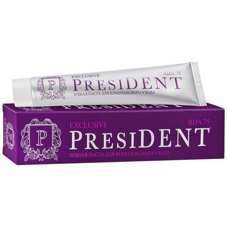 Зубная паста Президент эксклюзив 75 мл паста зубная president президент antibacterial 50мл