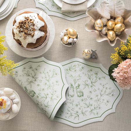 Подставка под горячее Togas Фальбер зеленая 49х36 см