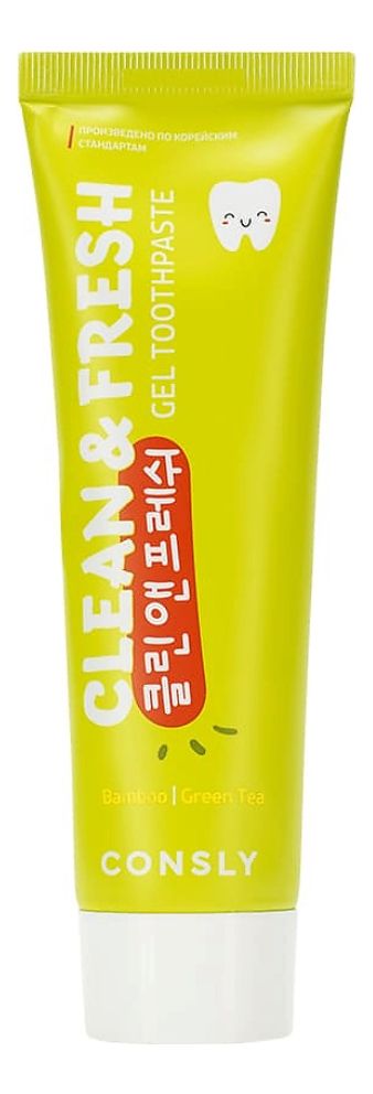 Гелевая зубная паста с экстрактом бамбука и зеленого чая Clean & Fresh Gel Toothpaste 105г