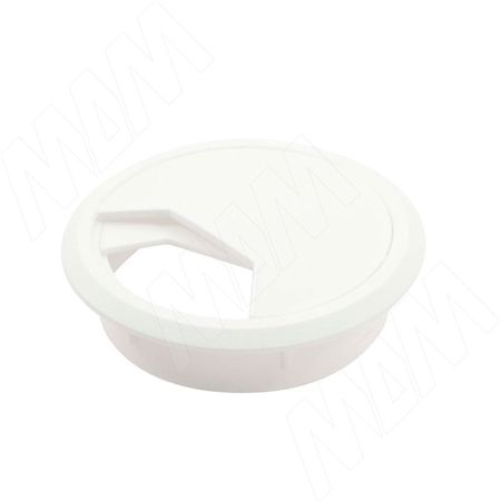 Заглушка кабель-канала, пластиковая, круглая, d=60 мм, белая (RTK60-W) заглушка кабель канала пластиковая круглая d 60 мм темно коричневая rtk008db