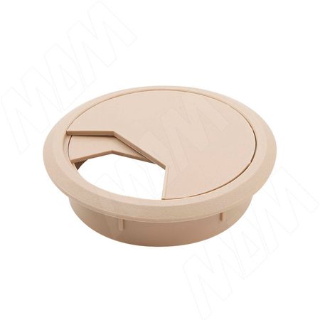 Заглушка кабель-канала, пластиковая, круглая, d=60 мм, светло-коричневая (RTK60-LB) заглушка кабель канала пластиковая круглая d 60 мм темно коричневая rtk008db