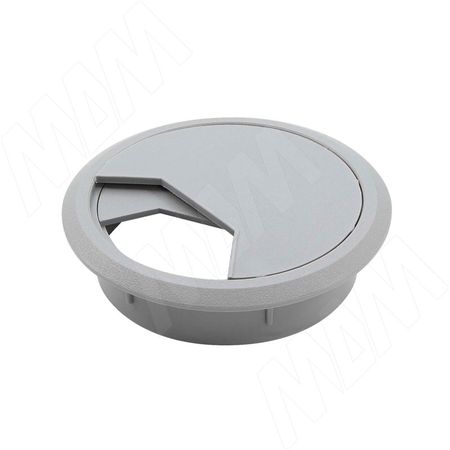 Заглушка кабель-канала, пластиковая, круглая, d=60 мм, серая (RTK60-G) заглушка кабель канала пластиковая круглая d 60 мм темно коричневая rtk008db