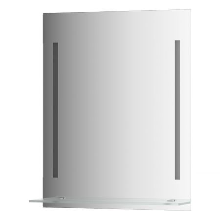 Зеркало Evoform с полочкой 60 см с 2-мя встроенными LED-светильниками 11 W 60x75 см