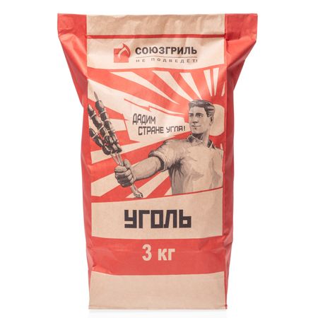 Уголь Союзгриль 20 л 3 кг