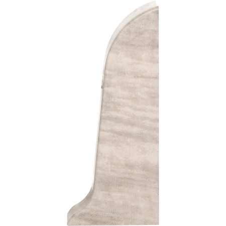 Торцевые заглушки для плинтуса LIDER 62 мм №245М Дуб Снежный 2 шт