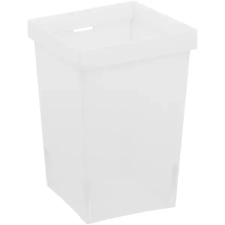 Контейнер для хранения Delinia ID 10x10x14.7 см пластик цвет белый одноразовые пищевые крышки из пластика