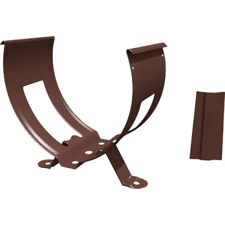 Хомут для водосточной трубы цвет коричневый