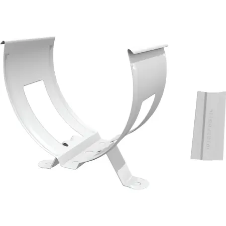 Хомут для водосточной трубы цвет белый