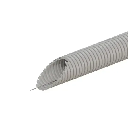 Труба гофрированная Экопласт D50 мм 15 м ПВХ легкая с протяжкой цвет серый бумага гофрированная темно фиолетовая 50 250 werola