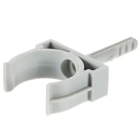 Держатель с дюбелем для труб Экопласт D25 мм цвет серый 10 шт. держатель для бейджа pelsone