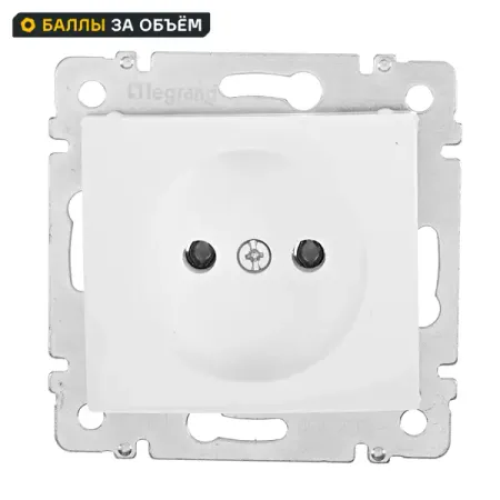 Розетка без заземления Legrand Valena без шторок 16А 250В винтовые зажимы цвет белый пластиковые зажимы для кабеля m10