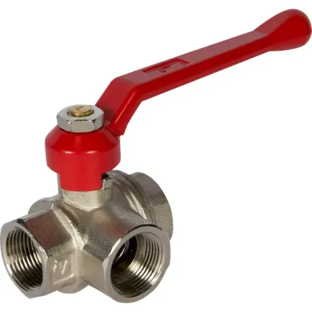 Кран трехходовой L-образный Valtec DN20 PN40 3/4