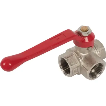 Кран трехходовой Т-образный Valtec DN20 PN40 3/4