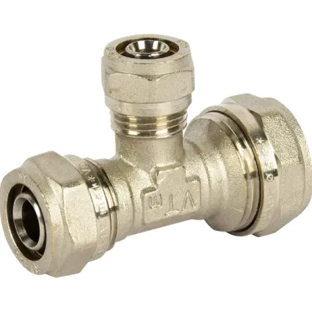 Тройник переходной Valtec 26x16x20 мм латунь VTM.331