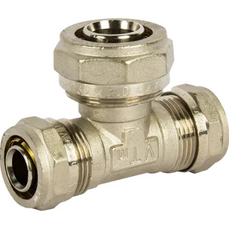 Тройник переходной Valtec 26x32x26 мм латунь VTM.331