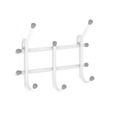Вешалка настенная Стандарт 3 крючка 11x28x26 см металл цвет белый настенная вешалка для украшений lesaiyarr пластиковая белая 9 шт