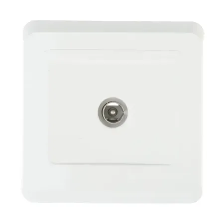 ТВ-розетка оконечная встраиваемая Systeme Electric Этюд цвет белый