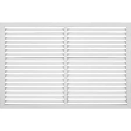 Решётка декоративная 60x90 см цвет белый