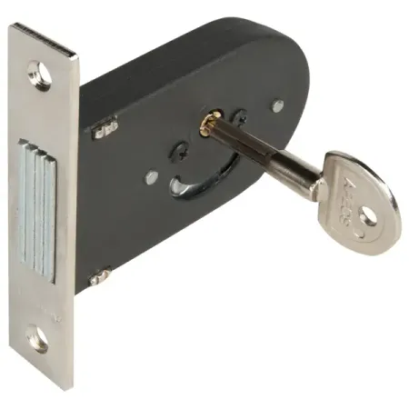 Замок врезной Apecs 90-K, цвет хром мини замок huxuan серебристый с ными камнями